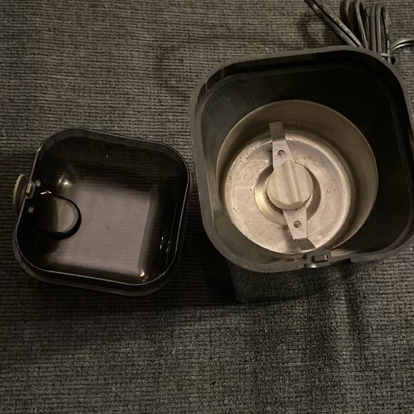 Grindmaster Cafemill Electric Coffee Grinder Model H-10 Black Tested Working - Picture 3 of 4